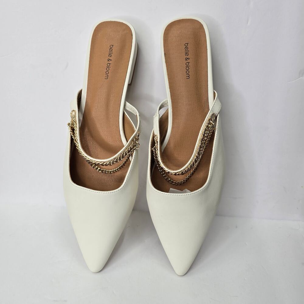 BELLE & BLOOM ON THE GO LEATHER FLAT, SIZE 10